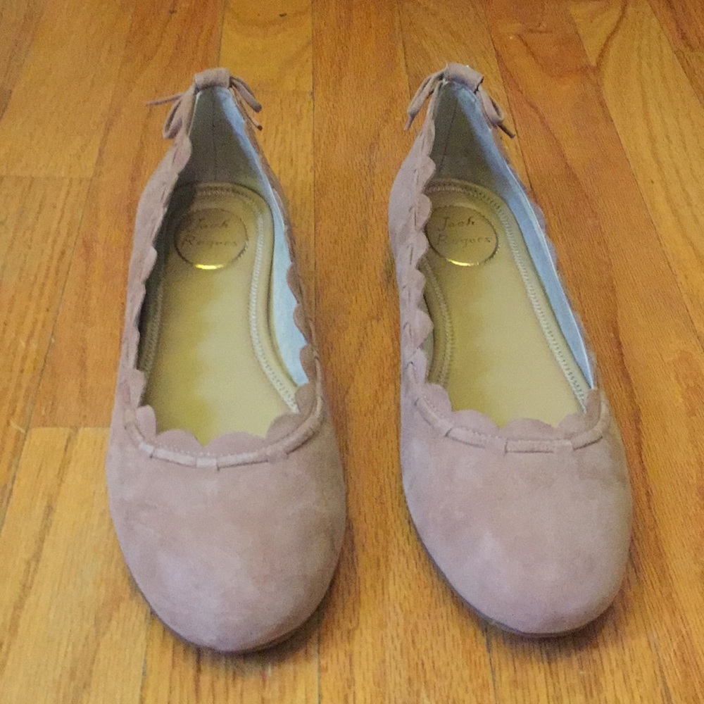 Jack Rogers Lucie Suede Flats size 8